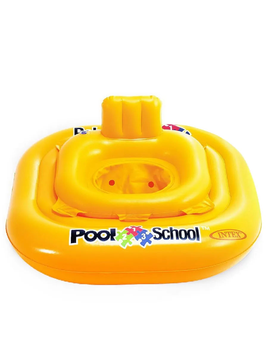 Круг надувной INTEX для малышей с трусами "Pool School Deluxe Baby Float", 79х79см, 1-2 года