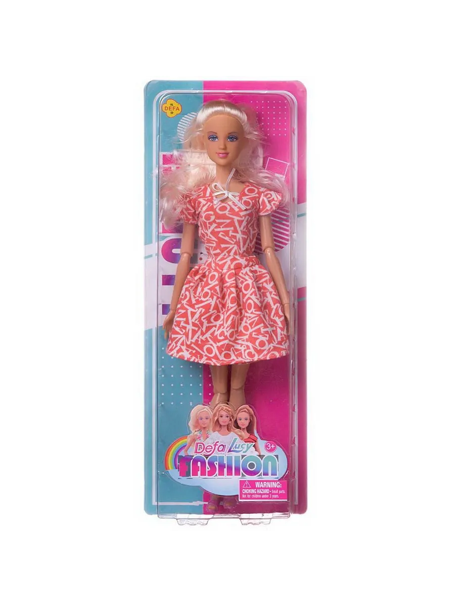 Кукла Defa Lucy "Модная девушка", в коралловом платье