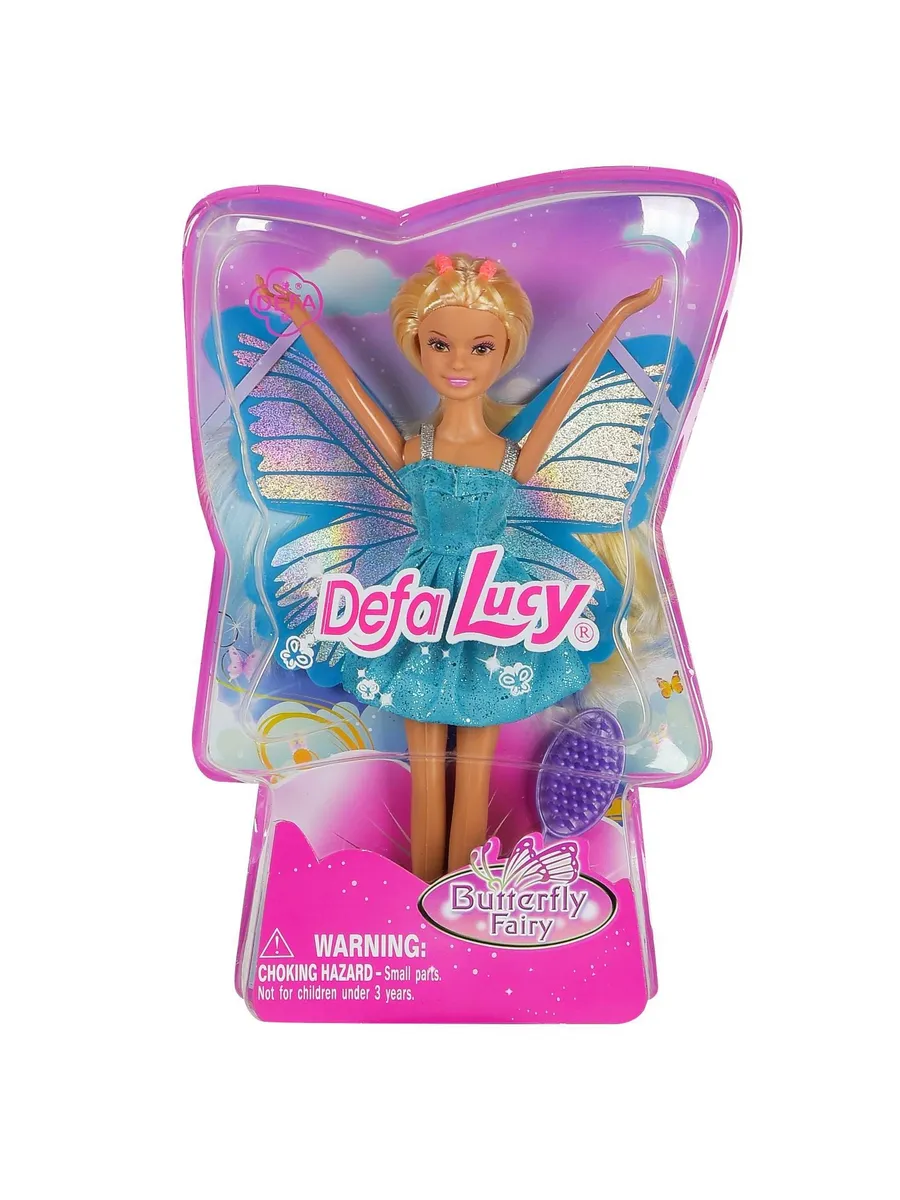 Кукла Defa Lucy "Фея-бабочка" (бирюзовый наряд), 22 см