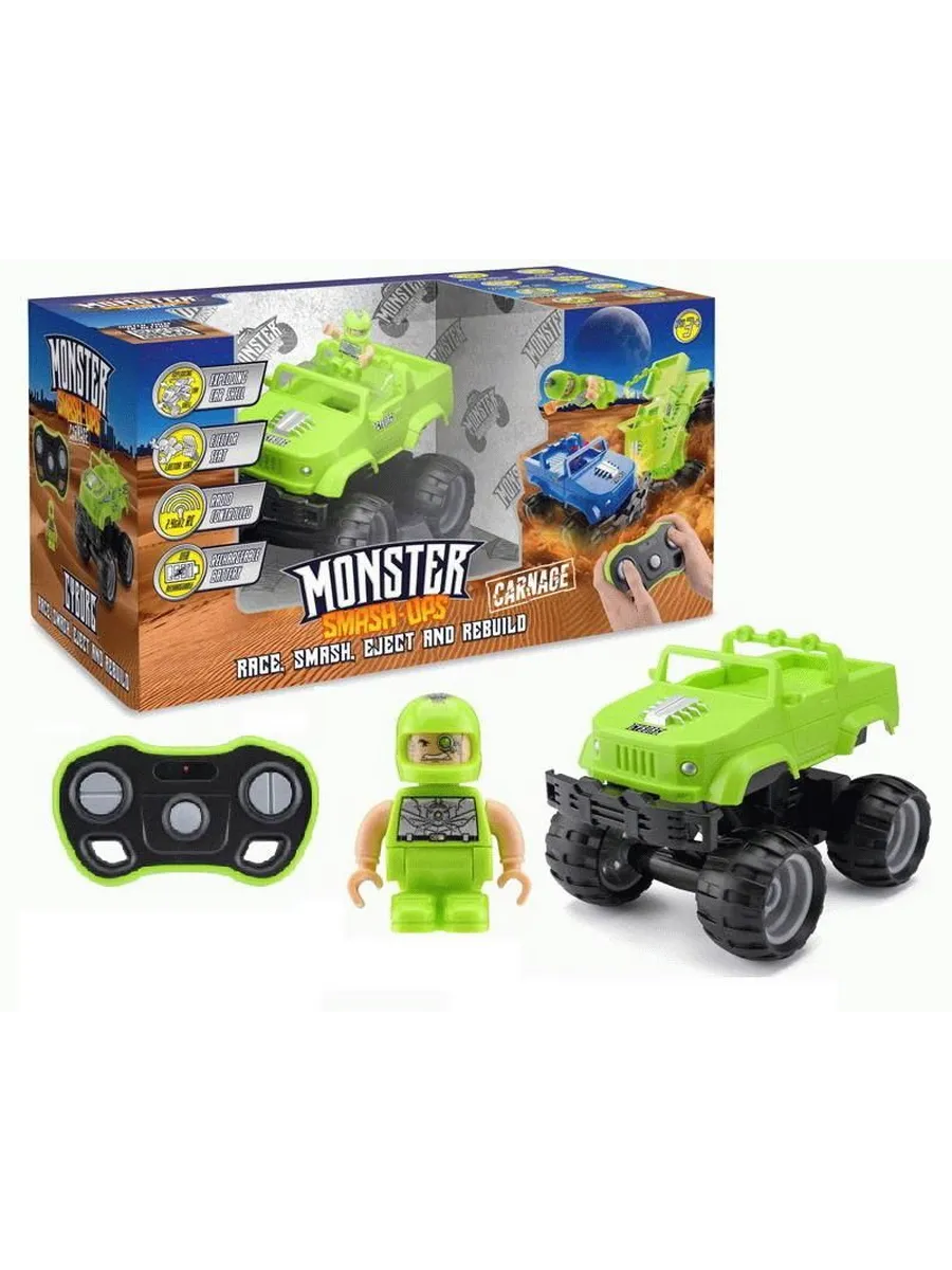 Машинка р/у разбивающийся внедорожник "Monster Smash Ups", Cyborg