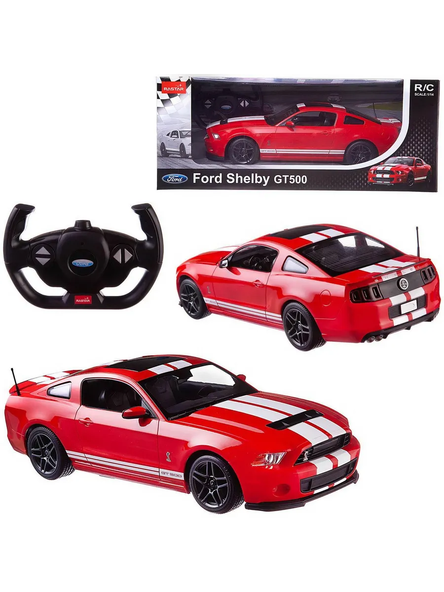 Машина р/у 1:14 Ford Shelby GT500 Цвет Красный