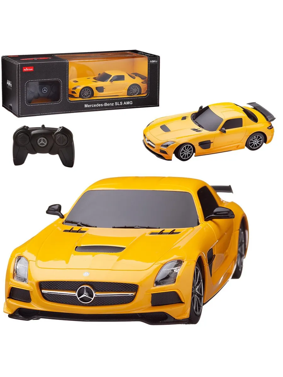 Машина р/у 1:18 Mercedes-Benz SLS AMG Цвет Желтый