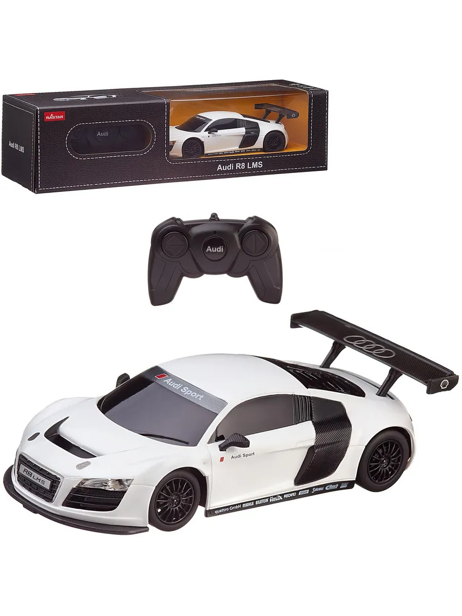 Машина р/у 1:24 AUDI R8 белый