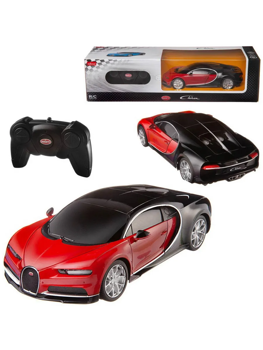 Машина р/у 1:24 Bugatti Chiron Цвет Красный