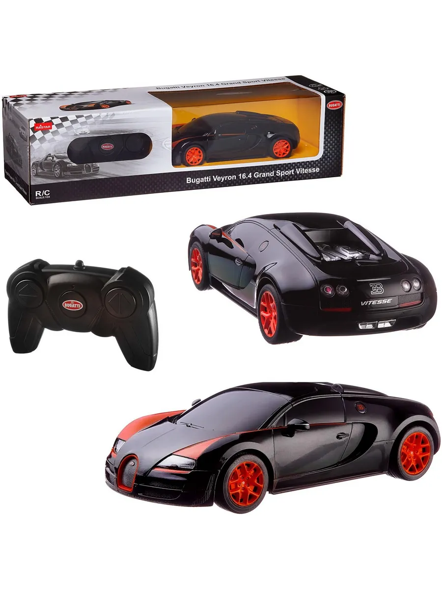 Машина р/у 1:24 Bugatti Grand Sport Vitesse Цвет Черный
