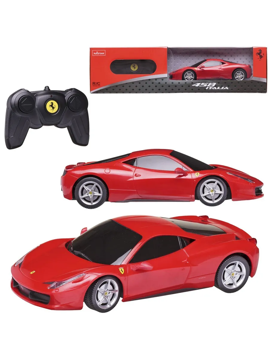 Машина р/у 1:24 Ferrari 458 Italia, цвет красный