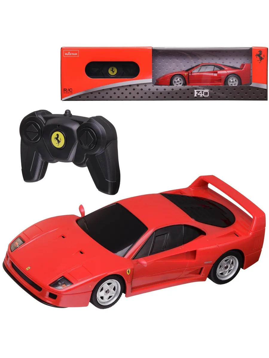 Машина р/у 1:24 Ferrari F40, цвет красный