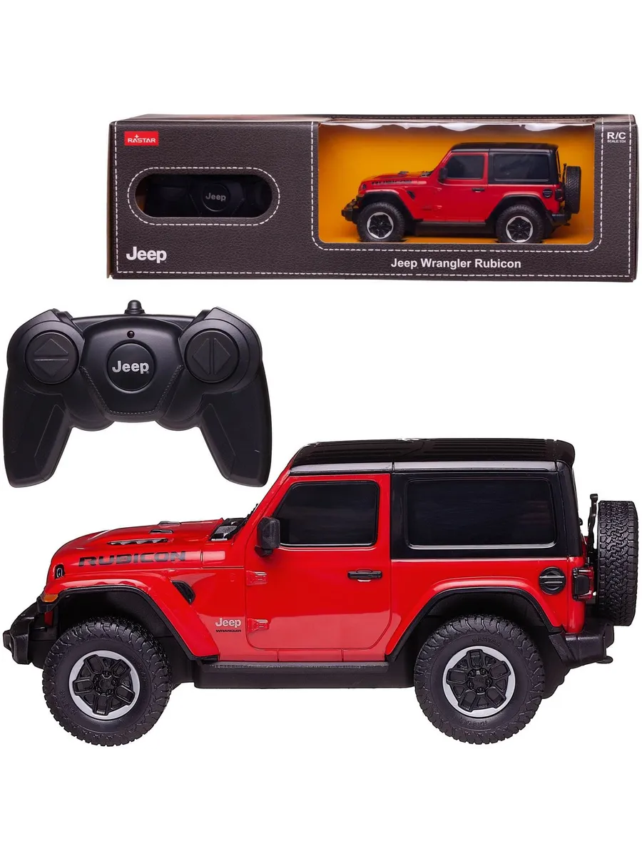 Машина р/у 1:24 JEEP Wrangler Rubicon красный