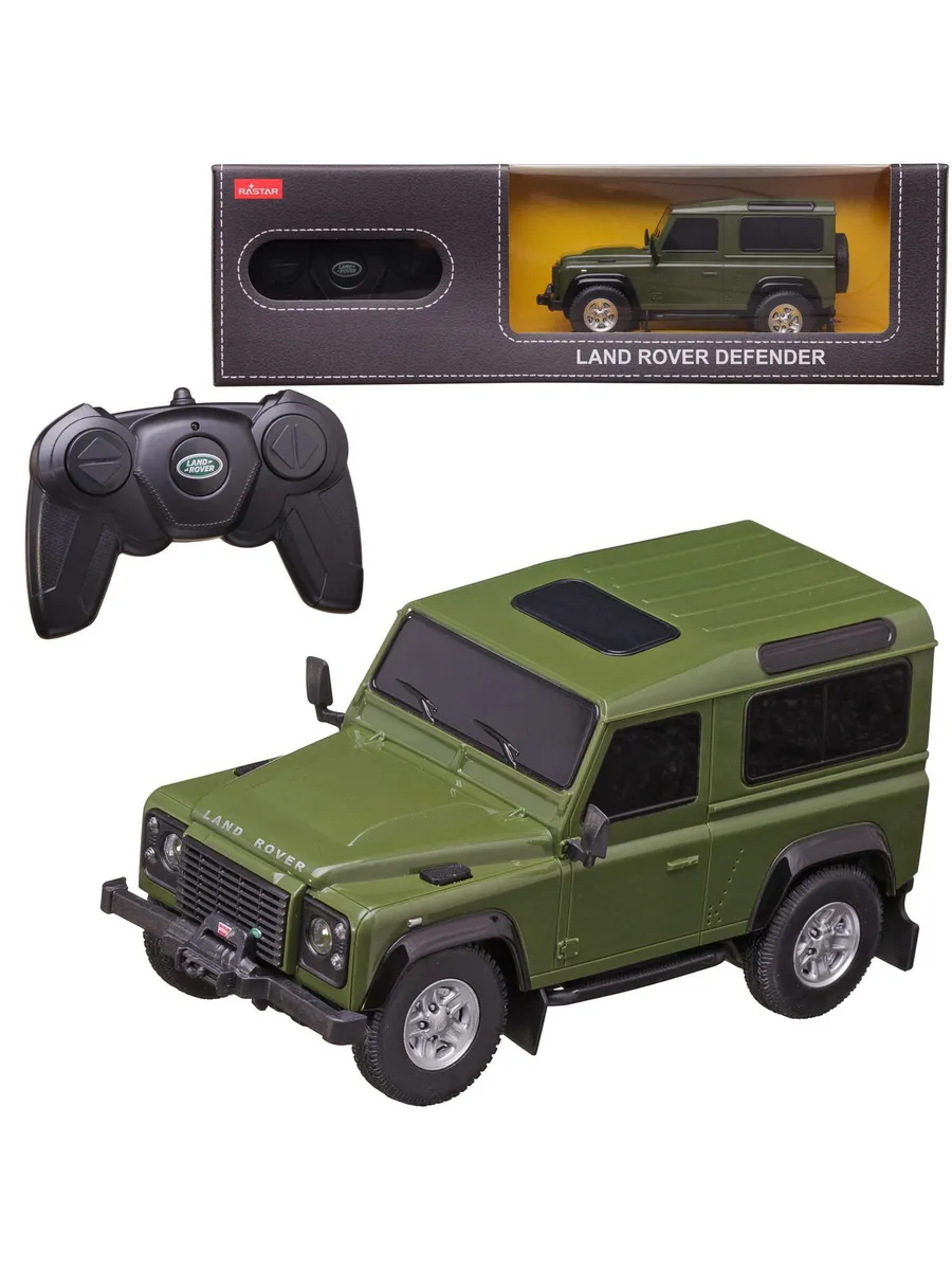 Машина р/у 1:24 Land Rover Defender, цвет зеленый