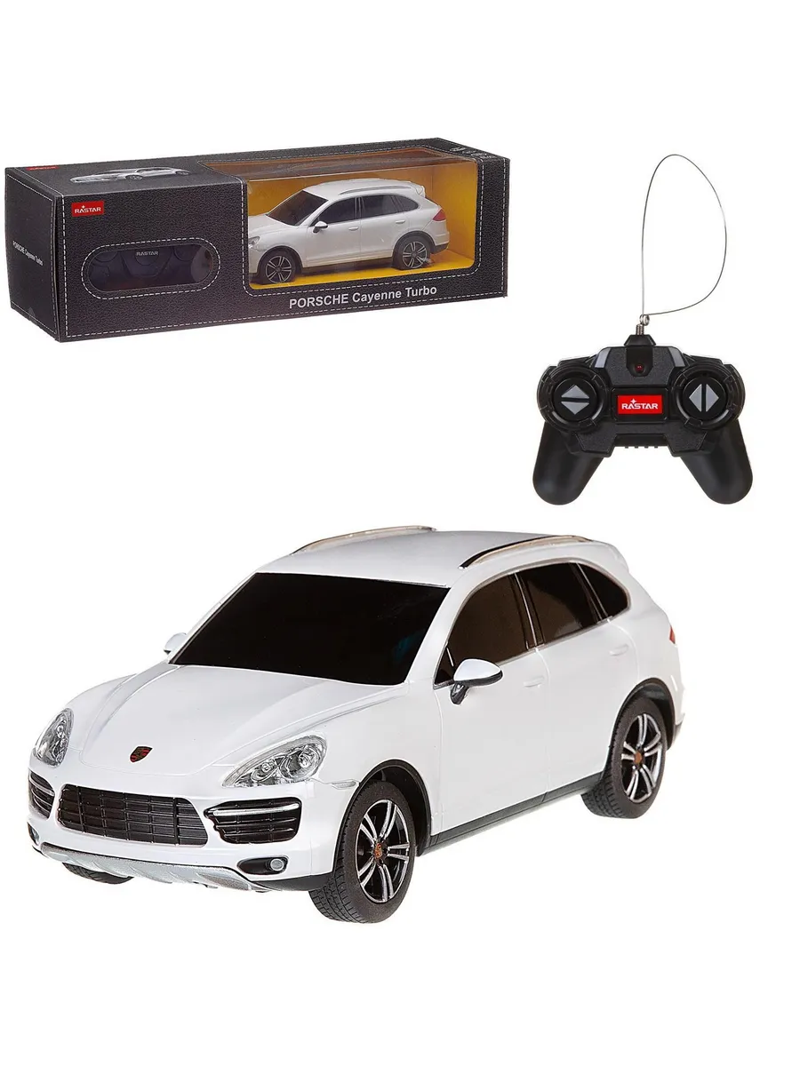 Машина р/у 1:24 Porsche Cayenne Turbo Цвет Белый 2.4G