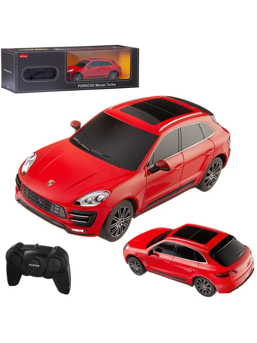 Машина р/у 1:24 Porsche Macan Turbo Цвет Красный