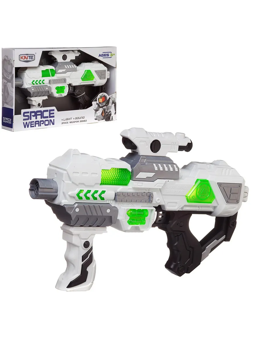 Бластер "Space Weapon", со световыми и звуковыми эффектами, 39,5х7х25 см, в коробке