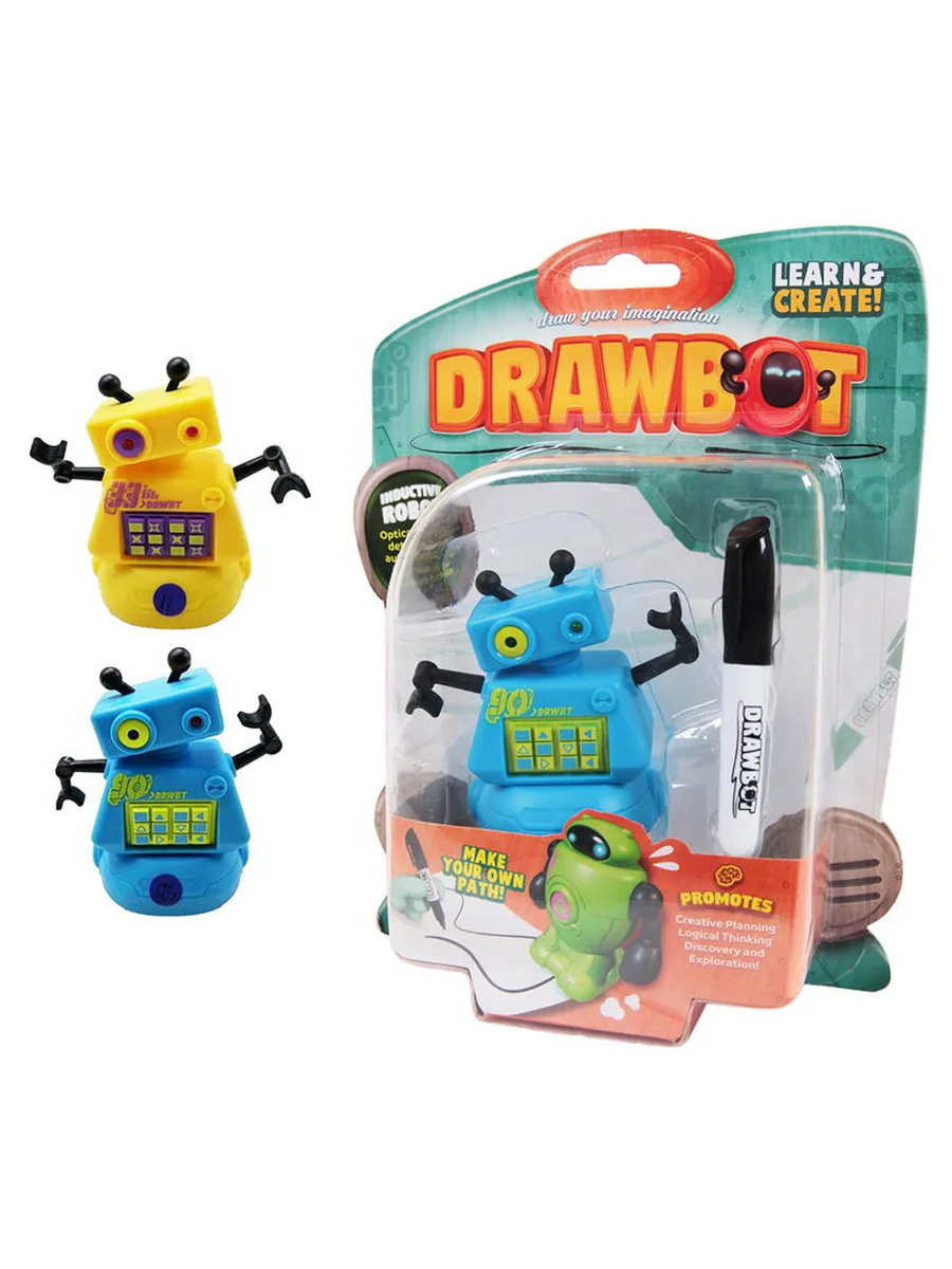 Робот индуктивный DRAWBOT (движение по линии), в ассортименте, 22,5х17,5х5,5 см