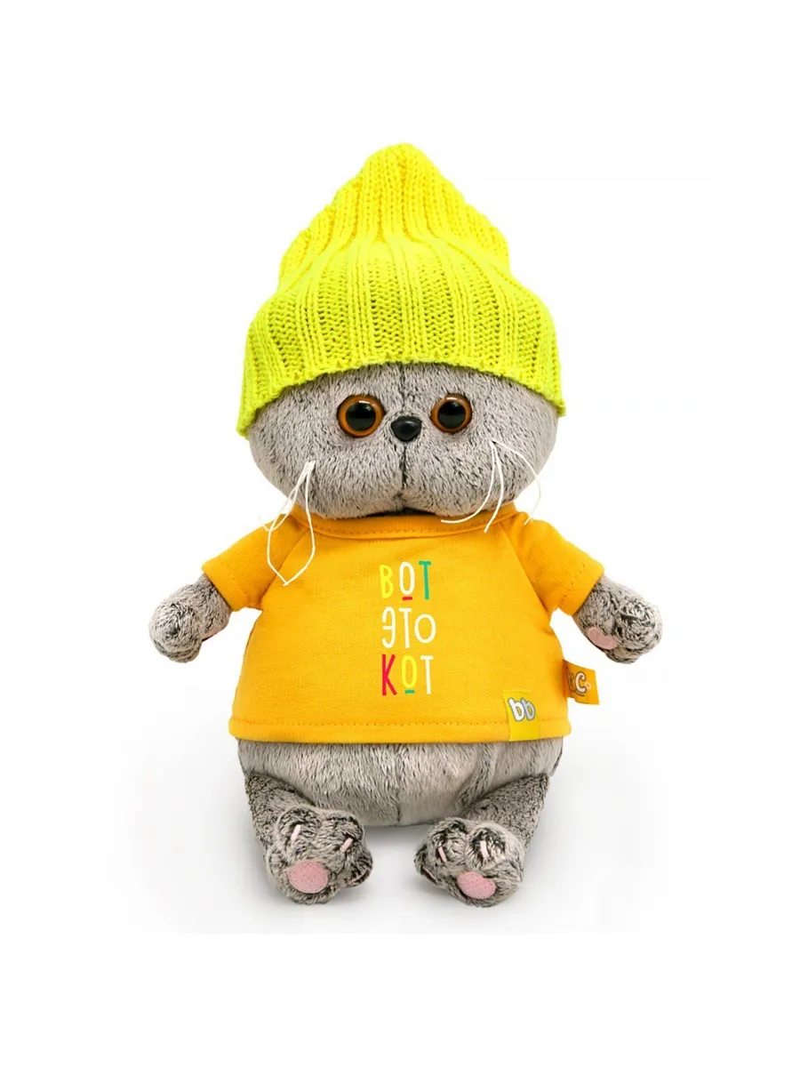 Кот Басик BABY в футболке "Вот это кот" 20 см