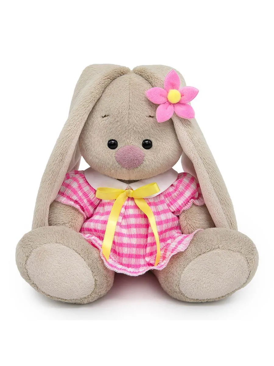 Зайка Ми Малыши в платье из жатой ткани (малыш) 12 см