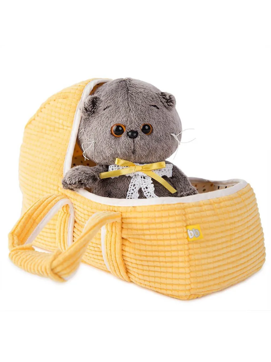 Кот Басик BABY в люльке 20 см