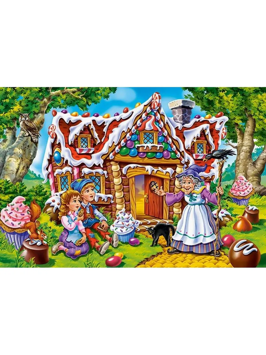 Пазл MAXI CastorLand Premium 40 деталей Пряничный домик