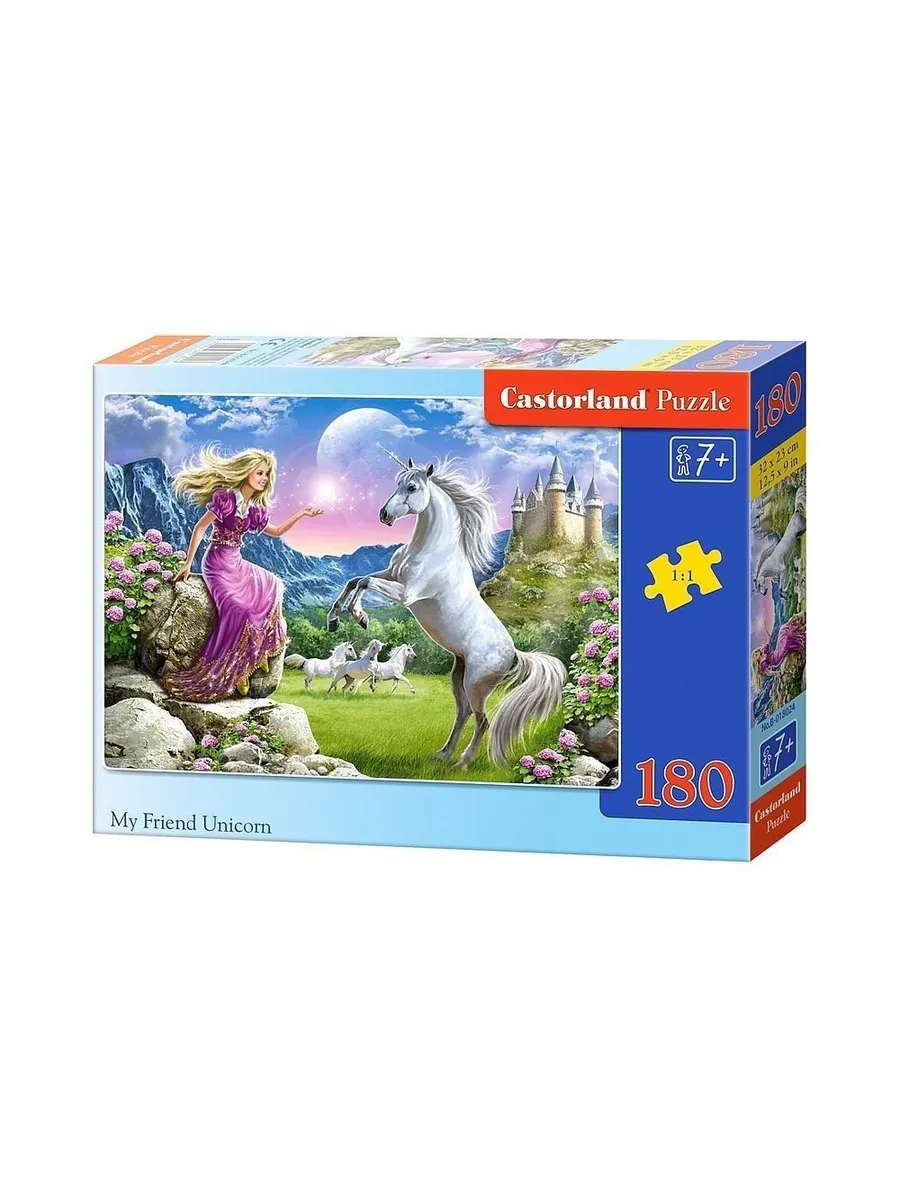 Пазл CastorLand 180 деталей Единороги