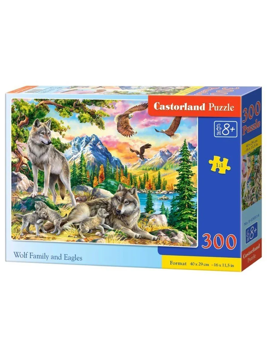 Пазл CastorLand 300 деталей Семья волков