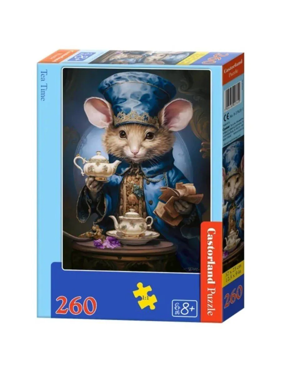 Пазл MIDI CastorLand 260 деталей Время чая. Мышь