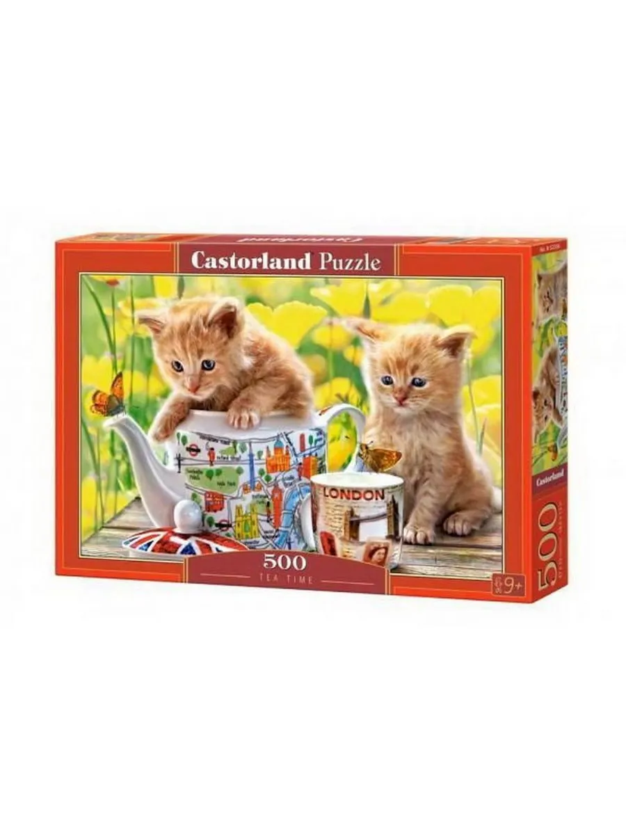 Пазл CastorLand 500 деталей, Время чаепития-котята
