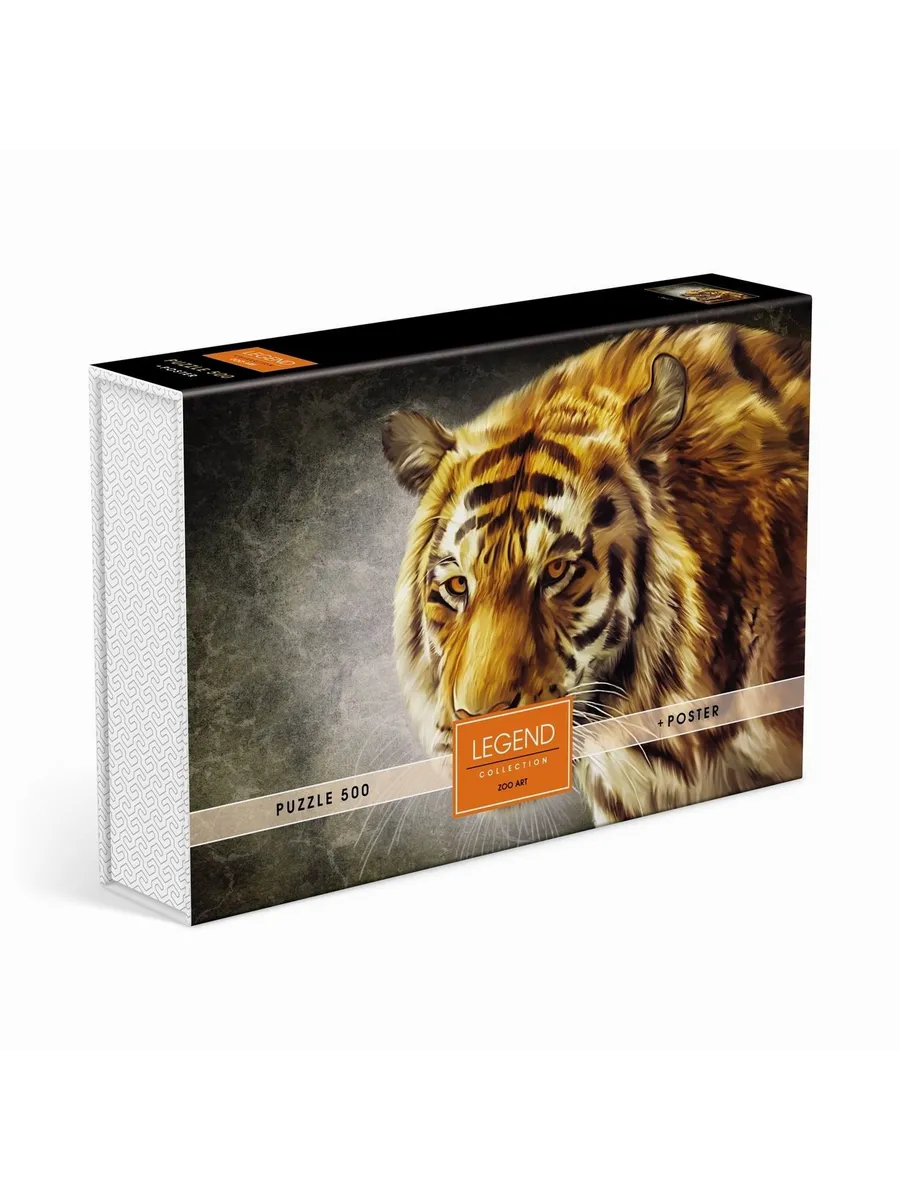 Пазл Premium 500 элементов LEGEND ZooArt Тигр, А2 480х330мм, в подарочной коробке