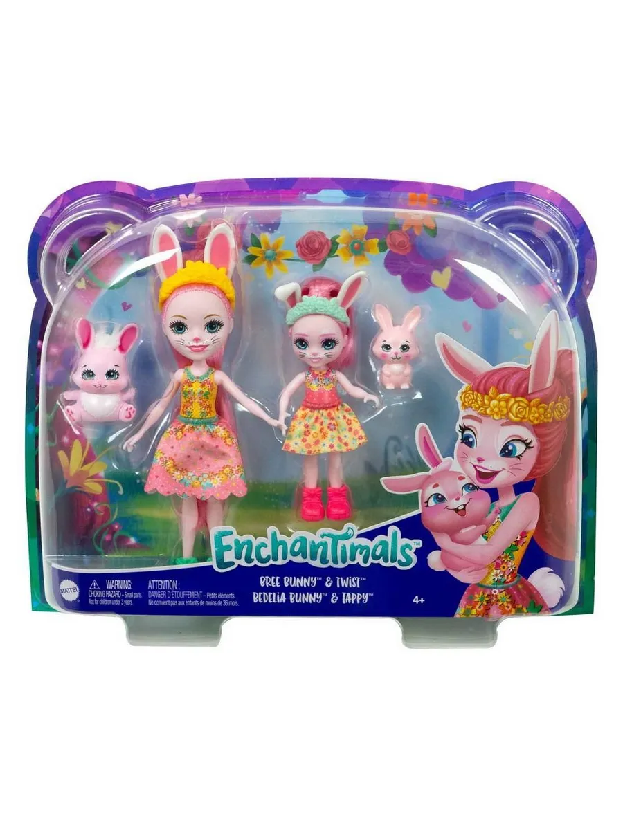 Enchantimals Игровой набор Бри Кроля с сестричкой и питомцами