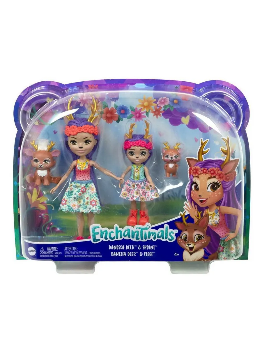 Enchantimals Игровой набор Данесса Оленни с сестричкой и питомцами
