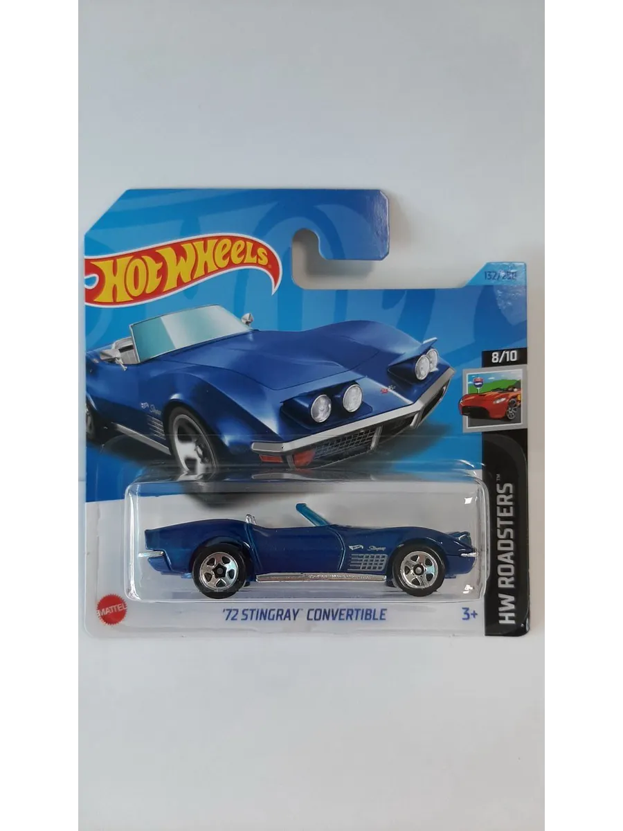 Hot Wheels Машинка коллекционная 72 STINGRAY CONVERTIBLE