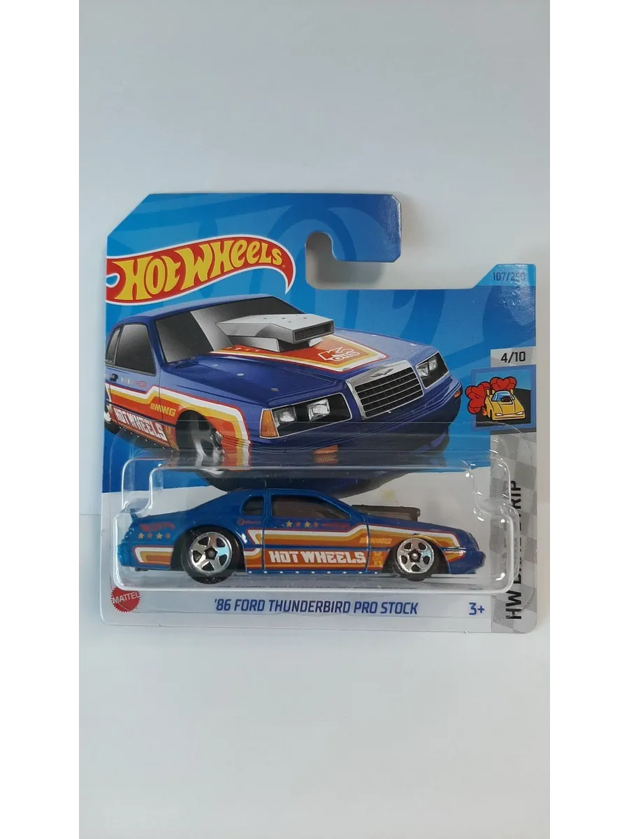Hot Wheels Машинка коллекционная 86 FORD THUNDERBIRD PRO STOCK