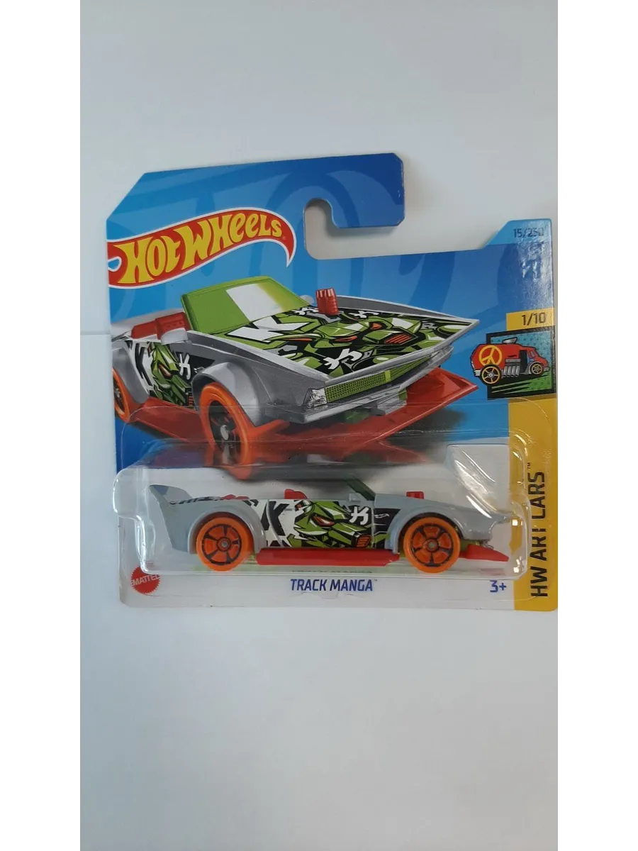 Hot Wheels Машинка коллекционная TRACK MANGA серо-зеленая