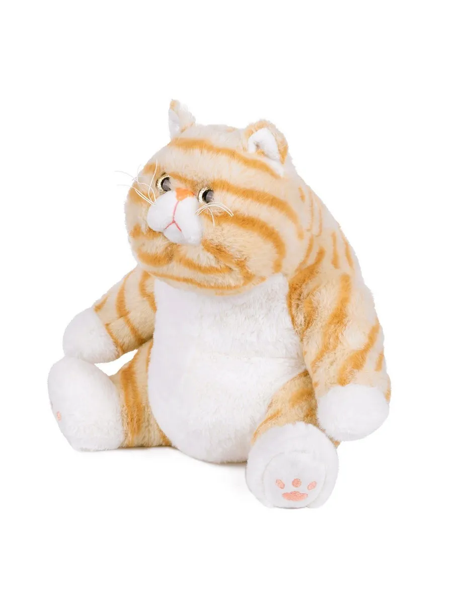 Кот Пухляш Рыжий, 25 см