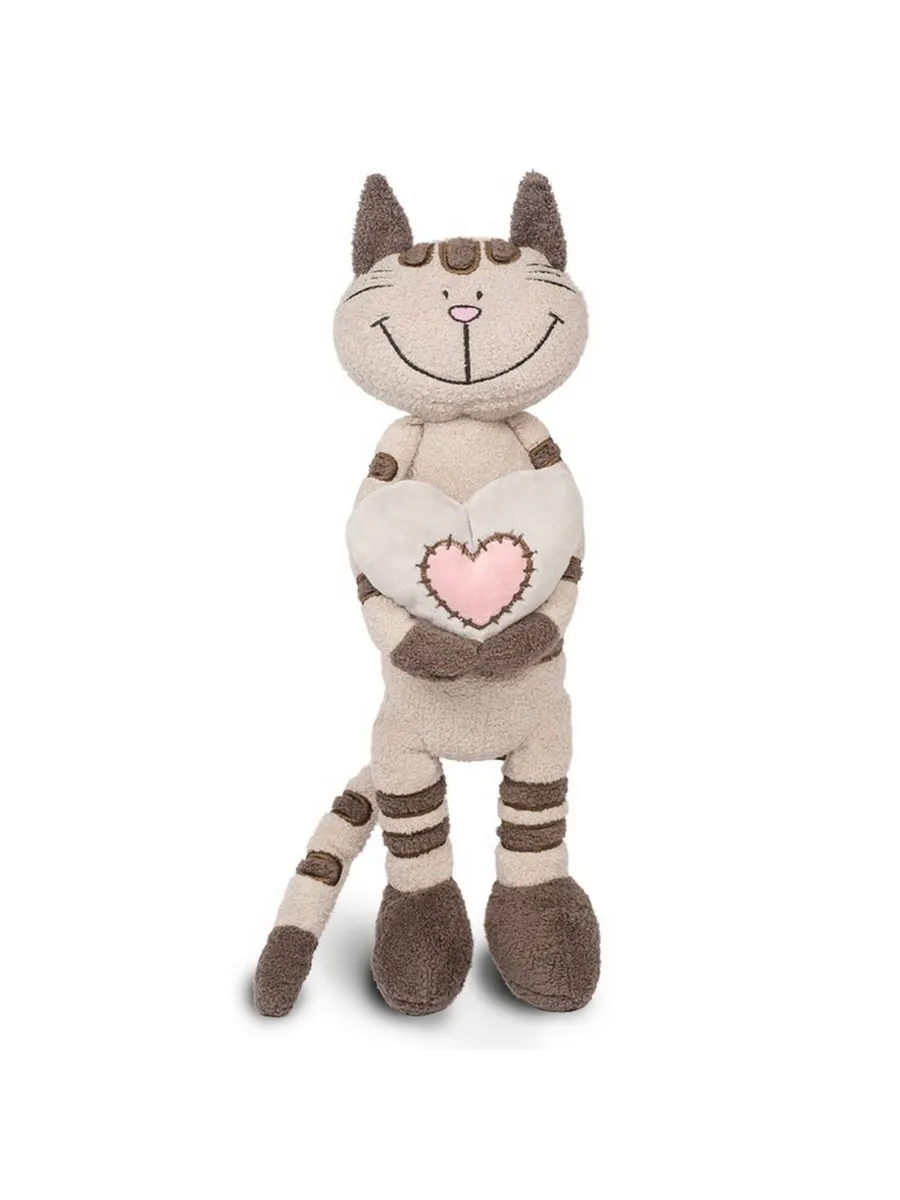 Slim Кот Полосатик с Сердцем, 33 см