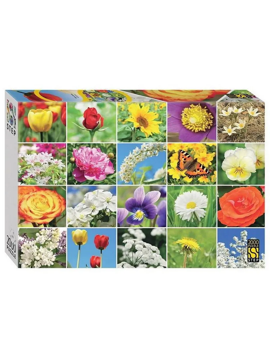Пазл STEP puzzle 2000 Цветы. Коллаж