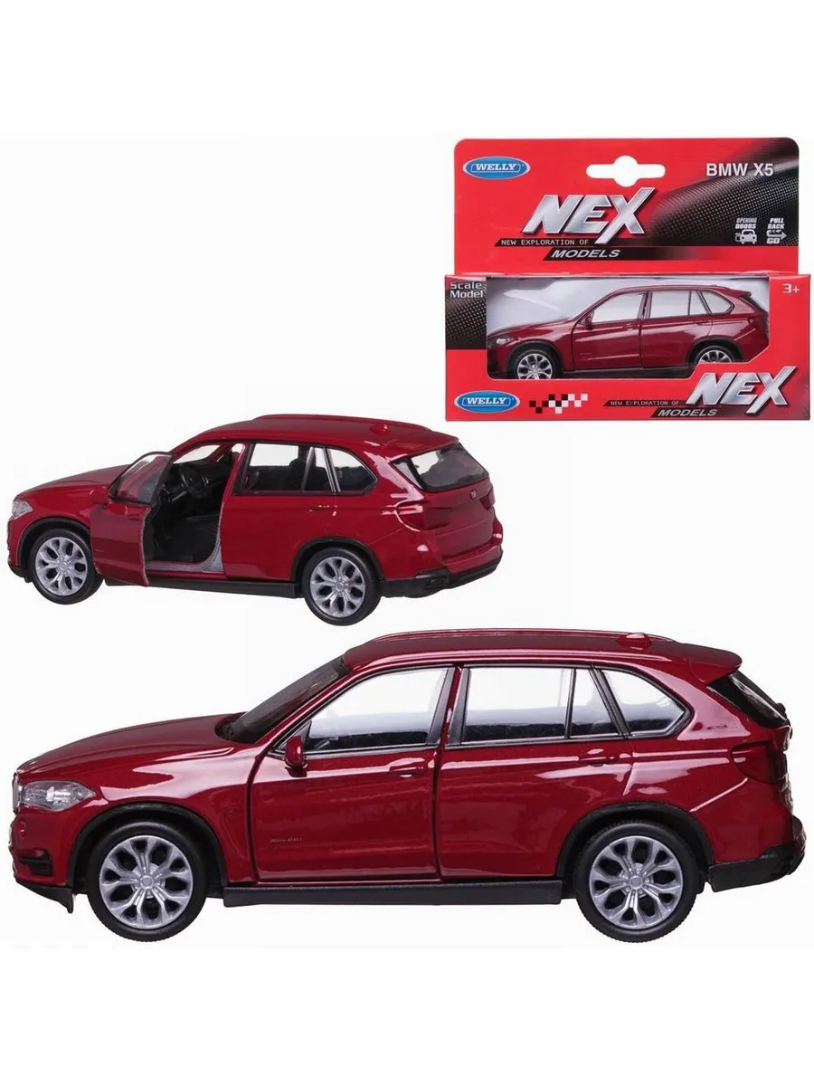 Машинка Welly 1:38 BMW X5 красная