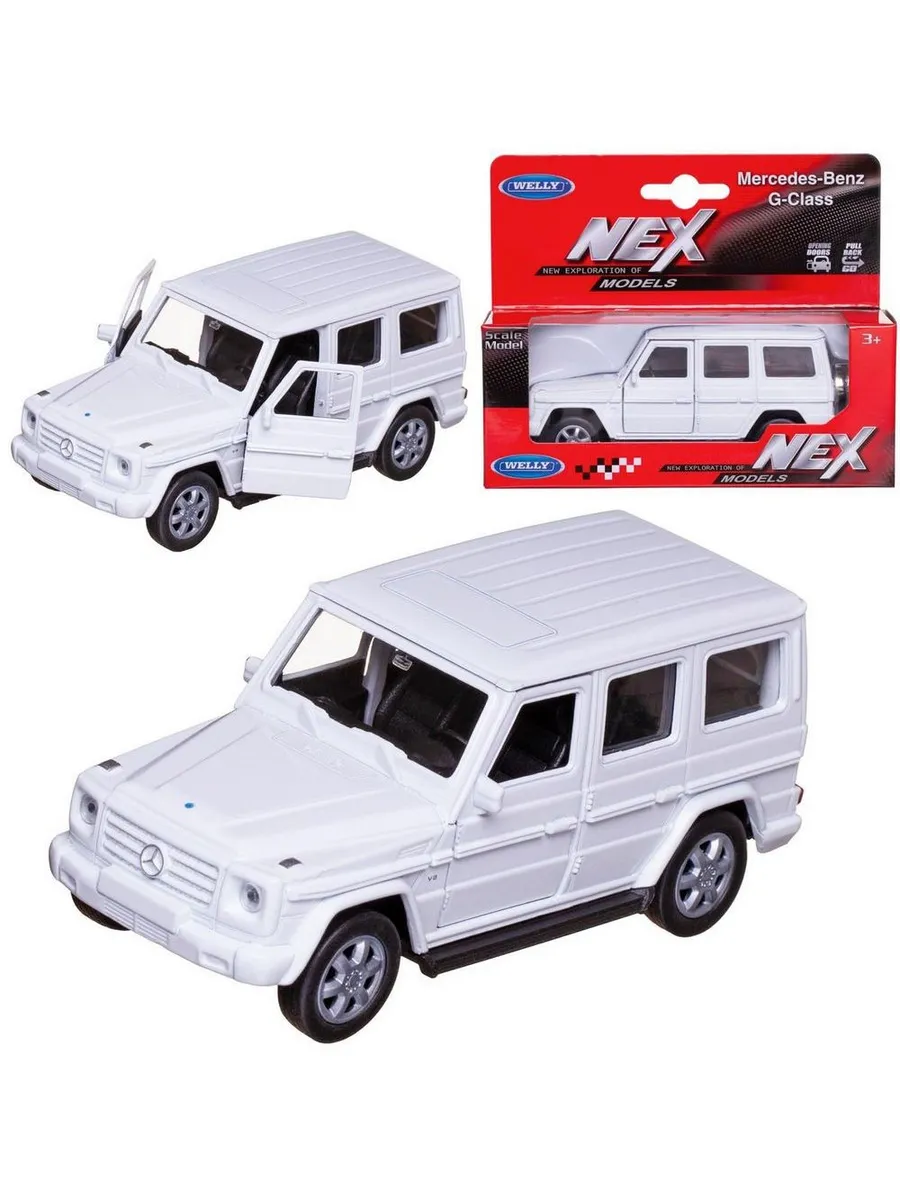Машинка Welly 1:38 MERCEDES-BENZ G-CLASS белая