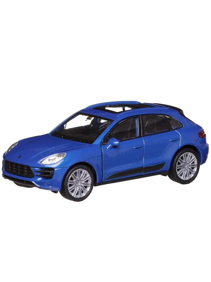 Машинка Welly 1:38 PORSCHE MACAN TURBO синяя