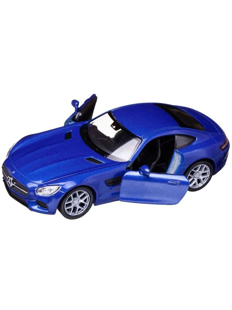 Машинка Welly 1:38 MERCEDES-BENZ AMG GT синяя