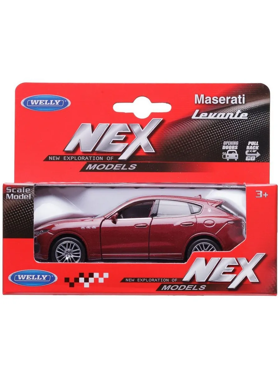Машинка Welly 1:38 MASERATI LEVANTE красная
