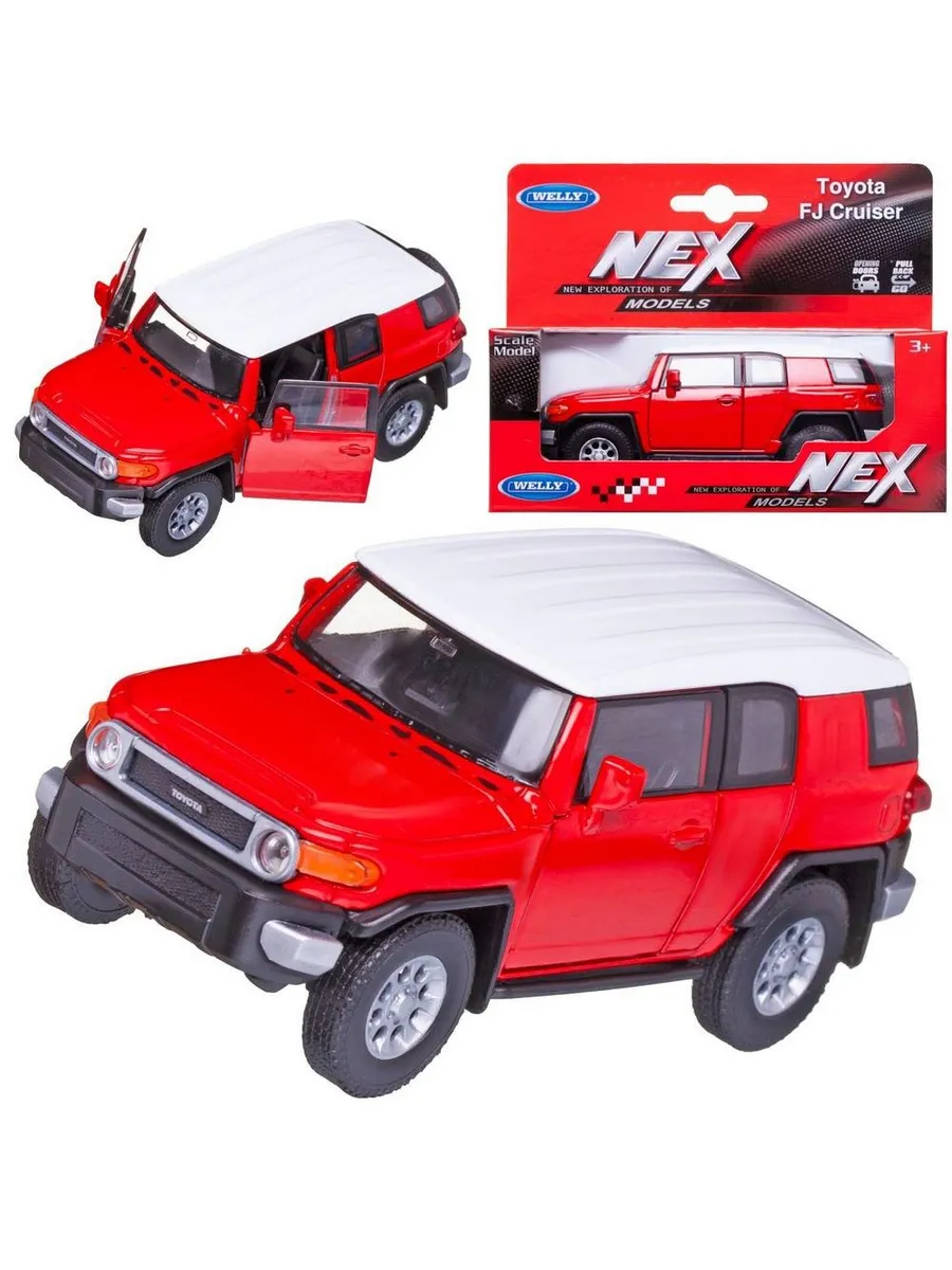 Машинка Welly 1:38 TOYOTA FJ CRUISER красная