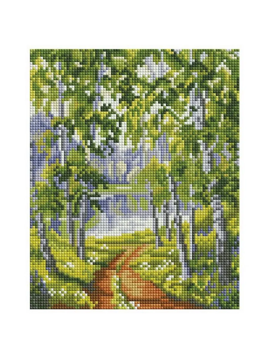 Мозаика алмазная на раме 20*25 см Из рощи
