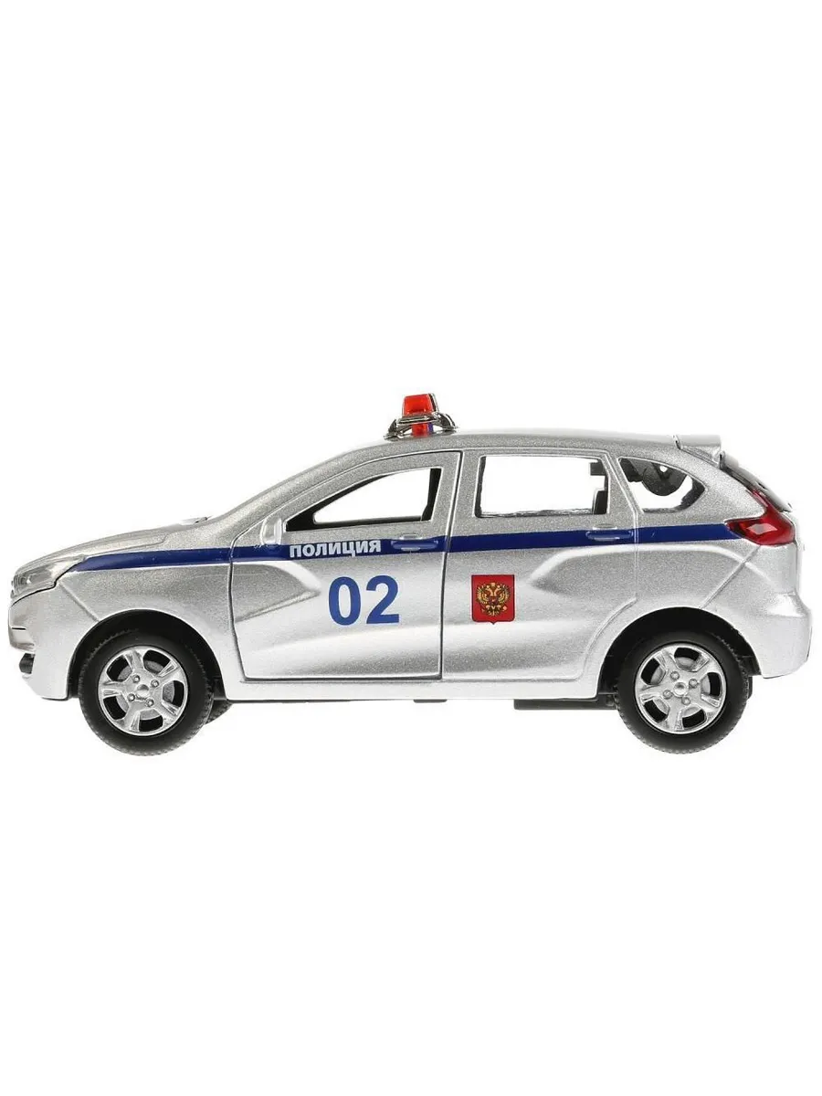 Машинка Технопарк LADA XRAY ПОЛИЦИЯ 12 см серебристый