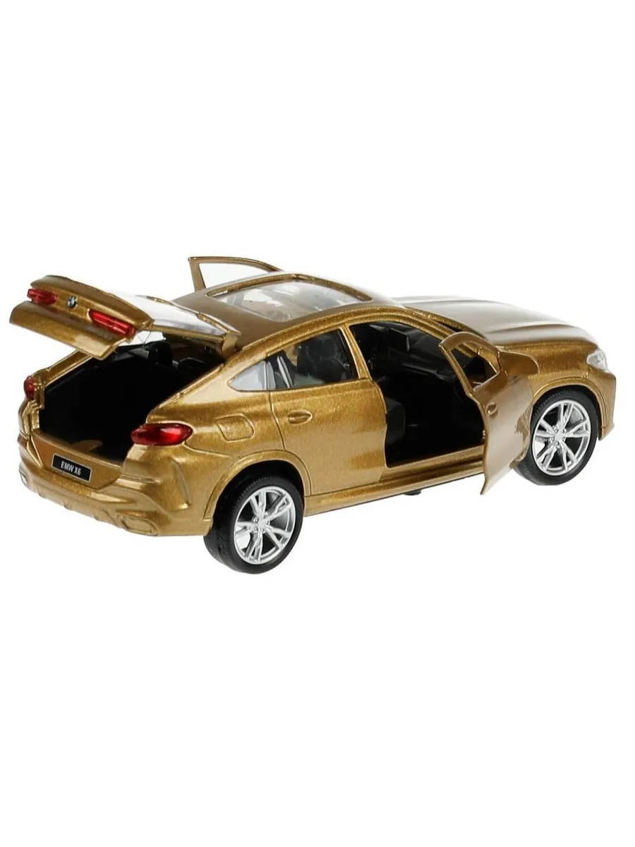 Машинка Технопарк BMW X6 длина 12 см бежевый