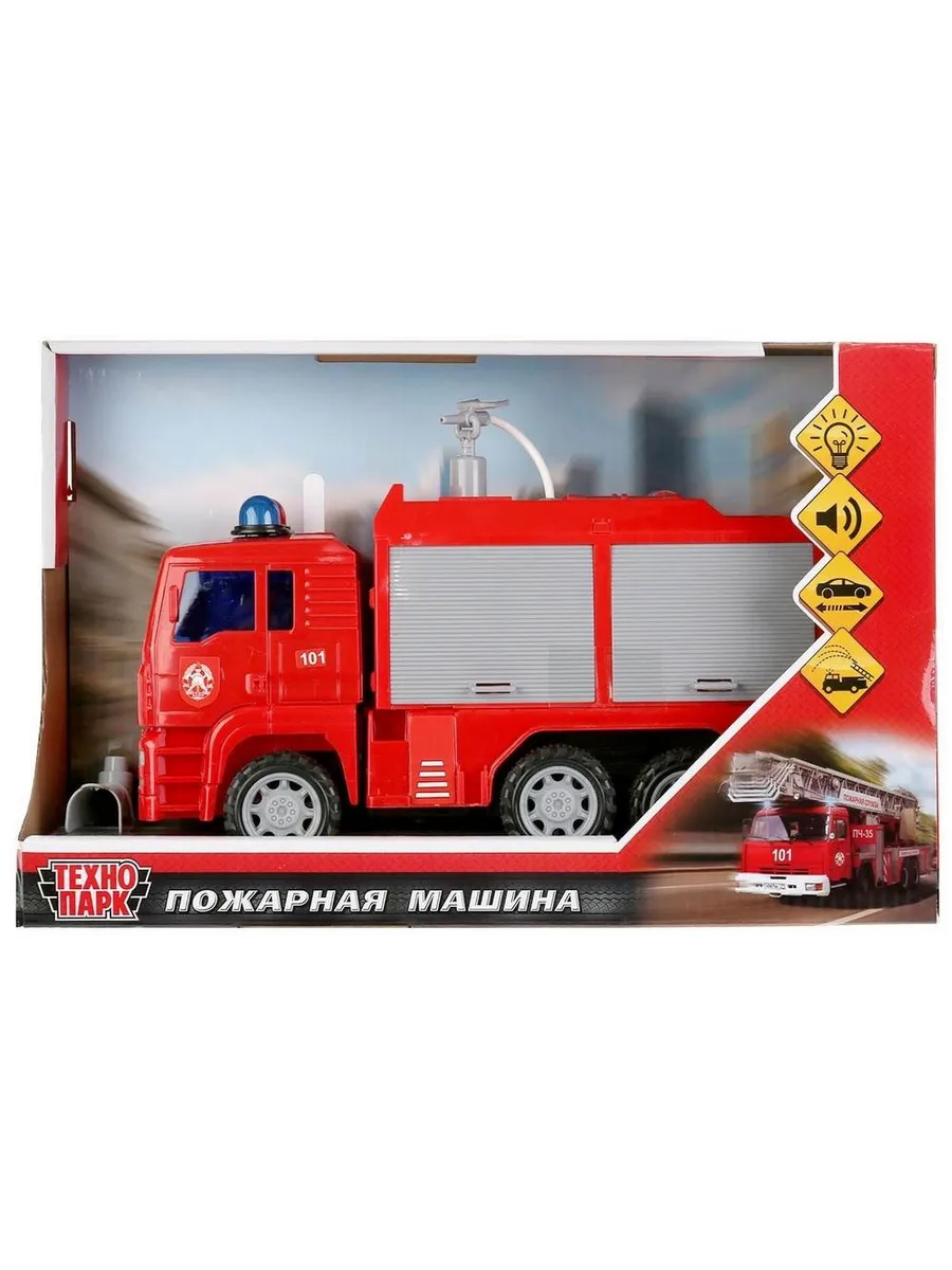 Машинка Технопарк Пожарная машина 24 см свет и звук
