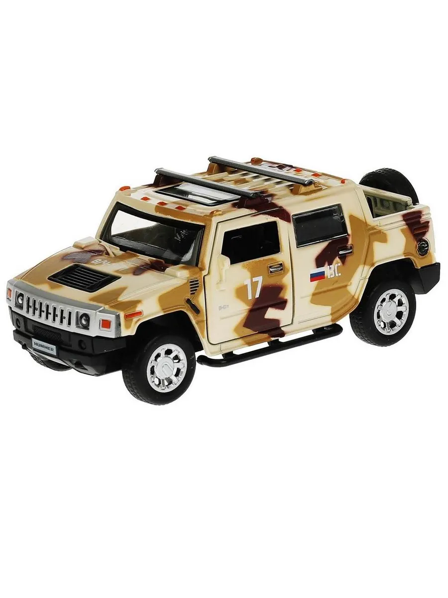 Машинка Технопарк HUMMER H2 PICKUP Камуфляж 12 см