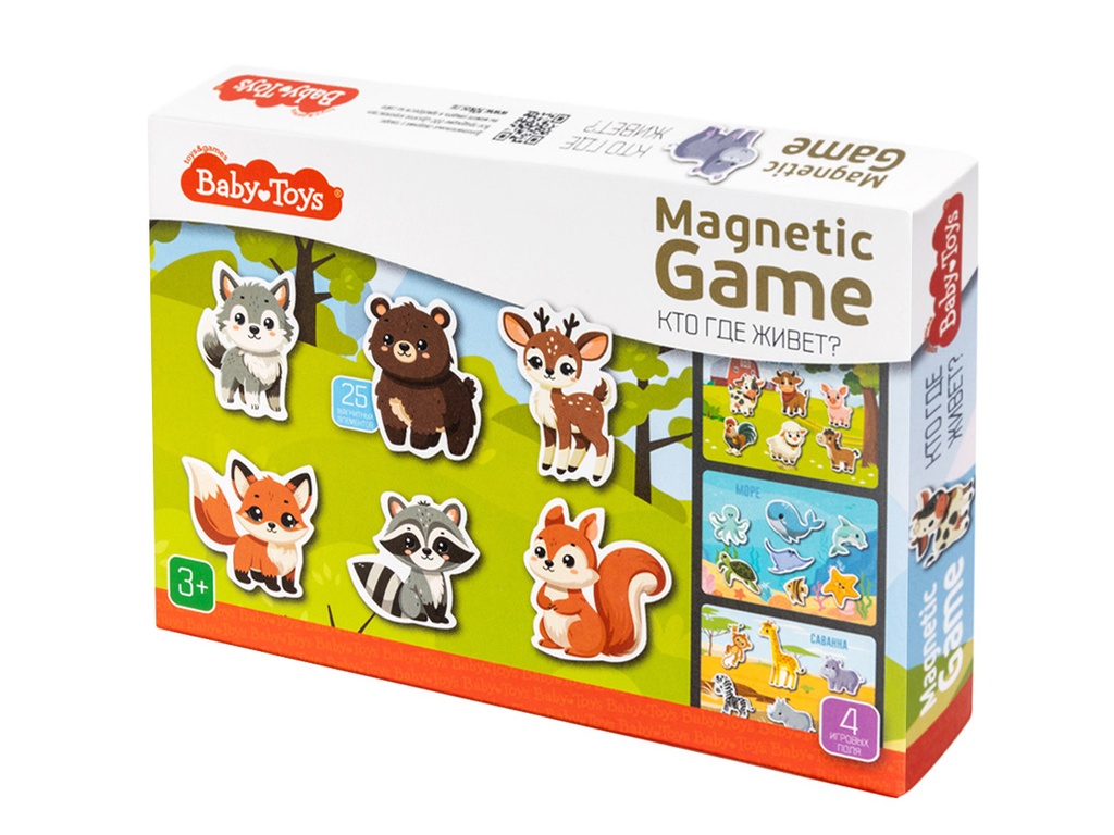 Магнитная игра «Кто где живет?» Baby Toys