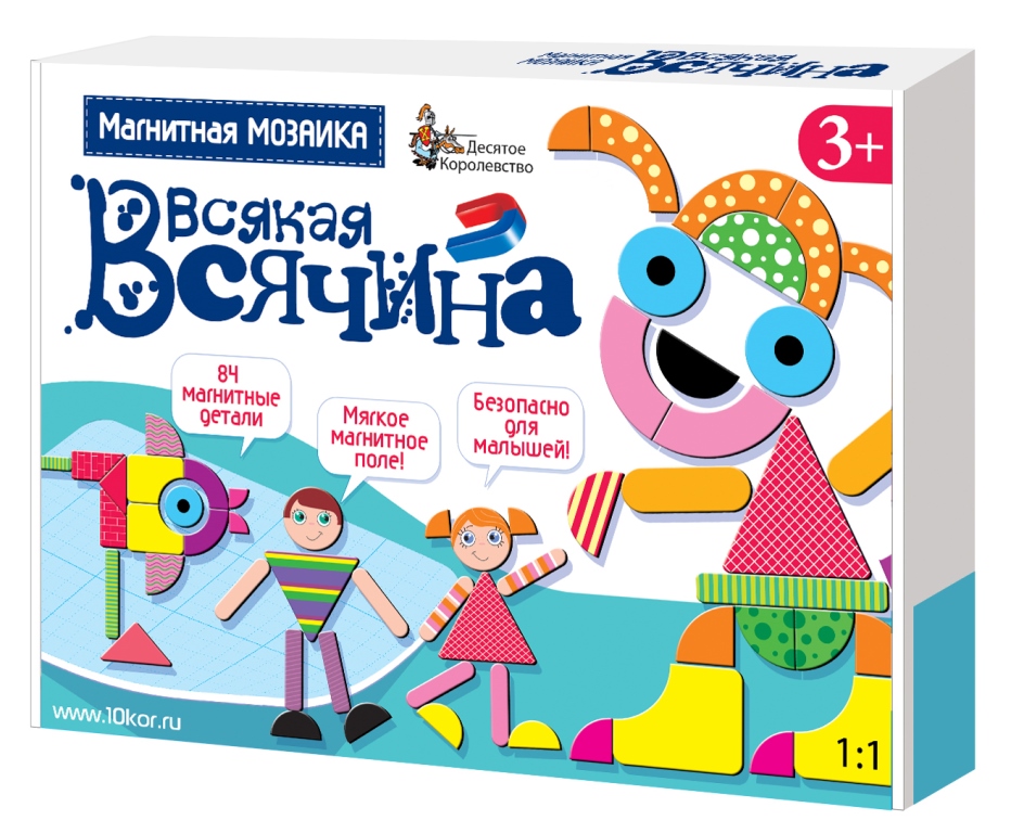 Магнитная мозаика «Всякая всячина» (84 деталей)