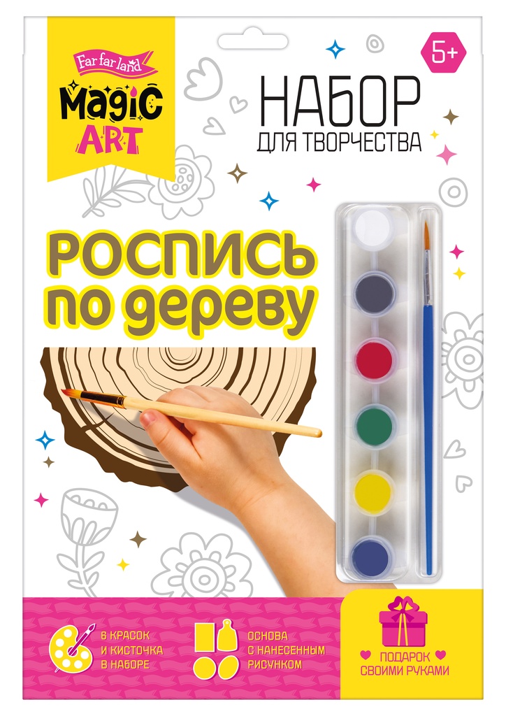 Роспись по дереву «Зайка» (разделочная доска с рисунком)