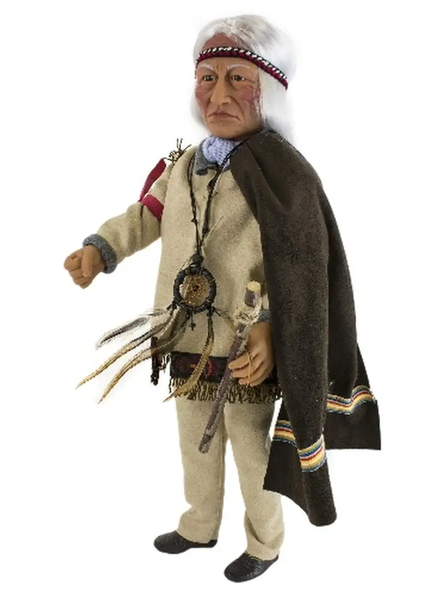 Кукла "Индеец Sitting Bull", 41 см, арт. 40102