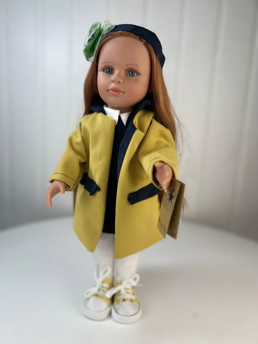 Кукла "Нина", рыжие волосы, в желтом жакете, 42 см, арт. 42008